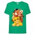 Футболка детская Король Лев  (Lion King) зеленая (LK-friends-2-green) 164 см