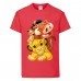 Футболка детская Король Лев  (Lion King) красная (LK-friends-2-red) 164 см