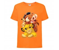 Футболка детская Король Лев (Lion King) оранжевая (LK-friends-2-orange) 164 см Футболка детская Король Лев (Lion King) оранжевая (LK-friends-2-orange) 164 см