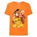 Футболка детская Король Лев  (Lion King) оранжевая (LK-friends-2-orange) 164 см