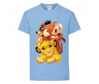 Футболка детская Король Лев (Lion King) светло-голубая (LK-friends-2-blue) 152 см Футболка детская Король Лев (Lion King) светло-голубая (LK-friends-2-blue) 152 см
