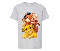 Футболка детская Король Лев (Lion King) серая (LK-friends-2-gray) 104 см Футболка детская Король Лев (Lion King) серая (LK-friends-2-gray) 104 см