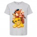 Футболка детская Король Лев  (Lion King) серая (LK-friends-2-gray) 104 см