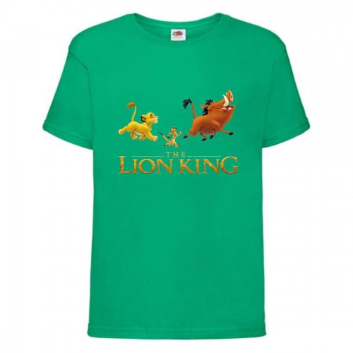 Футболка детская Король Лев (Lion King) зеленая (LK-friends-3-green) 152 см Футболка детская Король Лев (Lion King) зеленая (LK-friends-3-green) 152 см