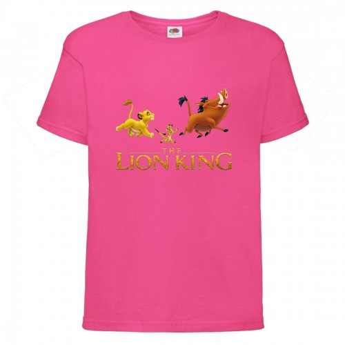 Футболка детская Король Лев (Lion King) розовая (LK-friends-3-pink) 152 см Футболка детская Король Лев (Lion King) розовая (LK-friends-3-pink) 152 см