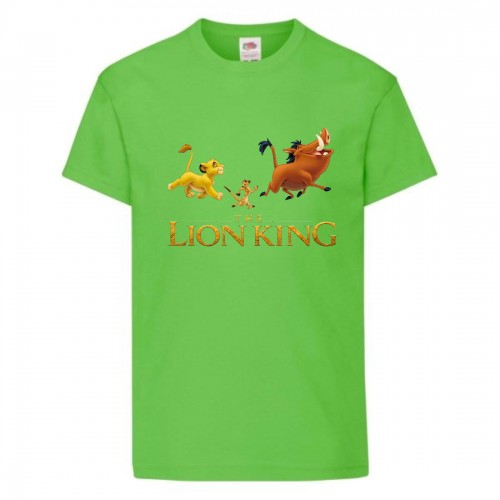 Футболка детская Король Лев (Lion King) светло-зеленая (LK-friends-3-green) 128 см Футболка детская Король Лев (Lion King) светло-зеленая (LK-friends-3-green) 128 см
