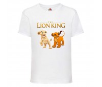 Футболка детская Король Лев (Lion King) белая (LK-simba&nala-white) 104 см Футболка детская Король Лев (Lion King) белая (LK-simba&nala-white) 104 см