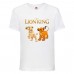 Футболка детская Король Лев  (Lion King) белая (LK-simba&nala-white) 104 см