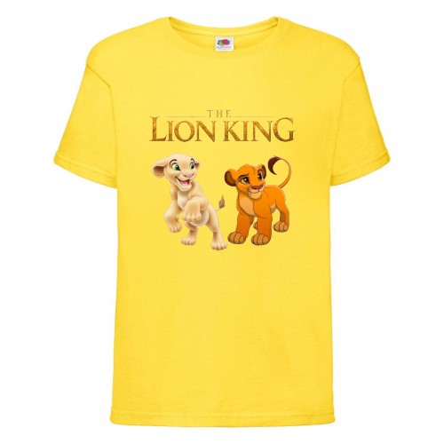 Футболка детская Король Лев (Lion King) желтая (LK-simba&nala-yellow) 104 см Футболка детская Король Лев (Lion King) желтая (LK-simba&nala-yellow) 104 см