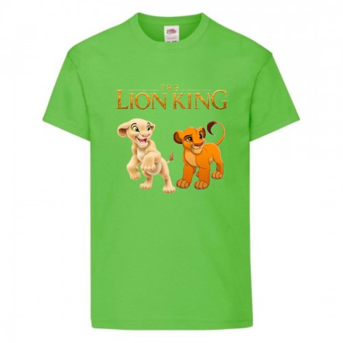 Футболка детская Король Лев (Lion King) светло-зеленая (LK-simba&nala-green) 116 см Футболка детская Король Лев (Lion King) светло-зеленая (LK-simba&nala-green) 116 см