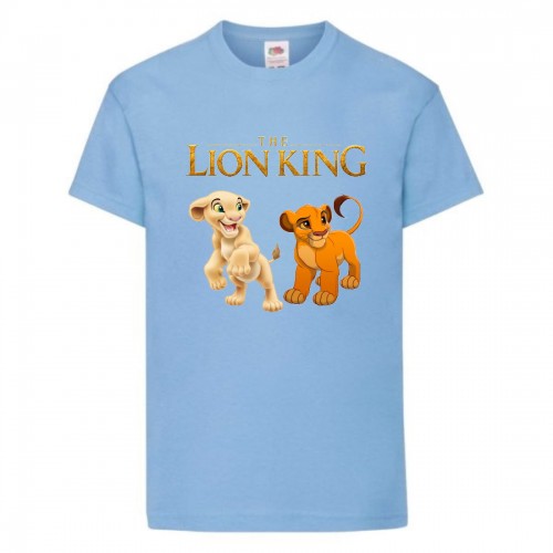 Футболка детская Король Лев (Lion King) светло-голубая (LK-simba&nala-blue) 128 см Футболка детская Король Лев (Lion King) светло-голубая (LK-simba&nala-blue) 128 см