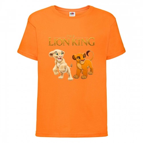 Футболка детская Король Лев (Lion King) оранжевая (LK-simba&nala-orange) 116 см Футболка детская Король Лев (Lion King) оранжевая (LK-simba&nala-orange) 116 см