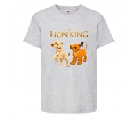 Футболка детская Король Лев (Lion King) серая (LK-simba&nala-gray) 164 см Футболка детская Король Лев (Lion King) серая (LK-simba&nala-gray) 164 см