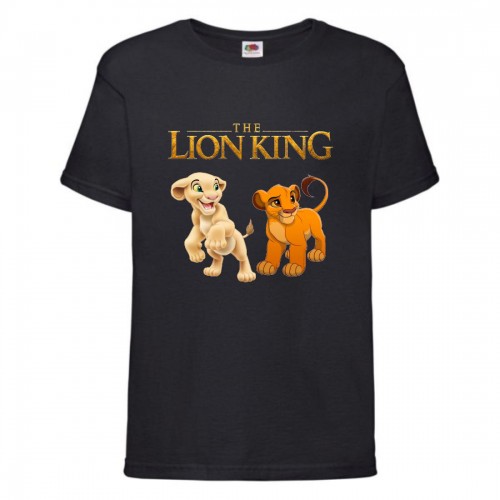 Футболка детская Король Лев (Lion King) черная (LK-simba&nala-black) 164 см Футболка детская Король Лев (Lion King) черная (LK-simba&nala-black) 164 см