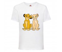 Футболка детская Король Лев (Lion King) белая (LK-simba&nala-2-white) 152 см Футболка детская Король Лев (Lion King) белая (LK-simba&nala-2-white) 152 см
