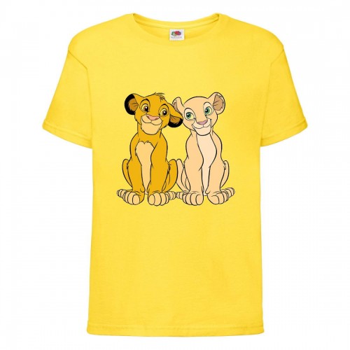 Футболка детская Король Лев (Lion King) желтая (LK-simba&nala-2-yellow) 152 см Футболка детская Король Лев (Lion King) желтая (LK-simba&nala-2-yellow) 152 см