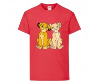 Футболка детская Король Лев (Lion King) красная (LK-simba&nala-2-red) 152 см Футболка детская Король Лев (Lion King) красная (LK-simba&nala-2-red) 152 см