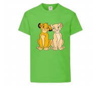 Футболка детская Король Лев (Lion King) светло-зеленая (LK-simba&nala-2-green) 116 см Футболка детская Король Лев (Lion King) светло-зеленая (LK-simba&nala-2-green) 116 см