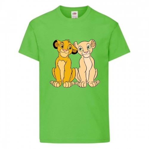 Футболка детская Король Лев (Lion King) светло-зеленая (LK-simba&nala-2-green) 116 см Футболка детская Король Лев (Lion King) светло-зеленая (LK-simba&nala-2-green) 116 см