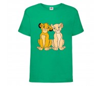 Футболка детская Король Лев (Lion King) зеленая (LK-simba&nala-2-green) 104 см Футболка детская Король Лев (Lion King) зеленая (LK-simba&nala-2-green) 104 см