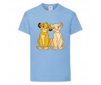 Футболка детская Король Лев (Lion King) светло-голубая (LK-simba&nala-2-blue) 104 см Футболка детская Король Лев (Lion King) светло-голубая (LK-simba&nala-2-blue) 104 см