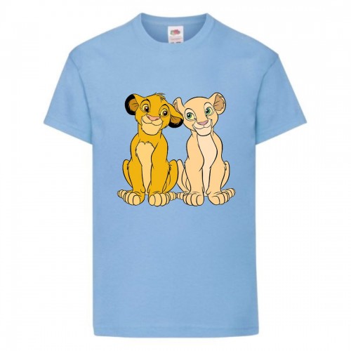 Футболка детская Король Лев (Lion King) светло-голубая (LK-simba&nala-2-blue) 104 см Футболка детская Король Лев (Lion King) светло-голубая (LK-simba&nala-2-blue) 104 см