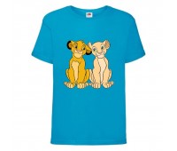 Футболка детская Король Лев (Lion King) голубая (LK-simba&nala-2-blue) 104 см Футболка детская Король Лев (Lion King) голубая (LK-simba&nala-2-blue) 104 см