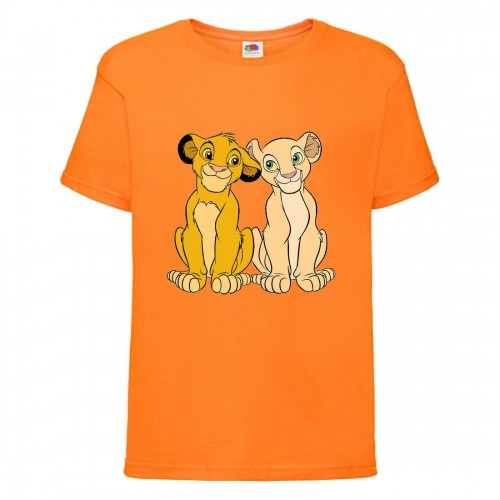 Футболка детская Король Лев (Lion King) оранжевая (LK-simba&nala-2-orange) 104 см Футболка детская Король Лев (Lion King) оранжевая (LK-simba&nala-2-orange) 104 см