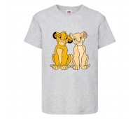 Футболка детская Король Лев (Lion King) серая (LK-simba&nala-2-gray) 152 см Футболка детская Король Лев (Lion King) серая (LK-simba&nala-2-gray) 152 см