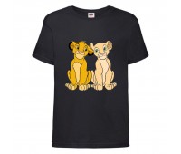 Футболка детская Король Лев (Lion King) черная (LK-simba&nala-2-black) 164 см Футболка детская Король Лев (Lion King) черная (LK-simba&nala-2-black) 164 см