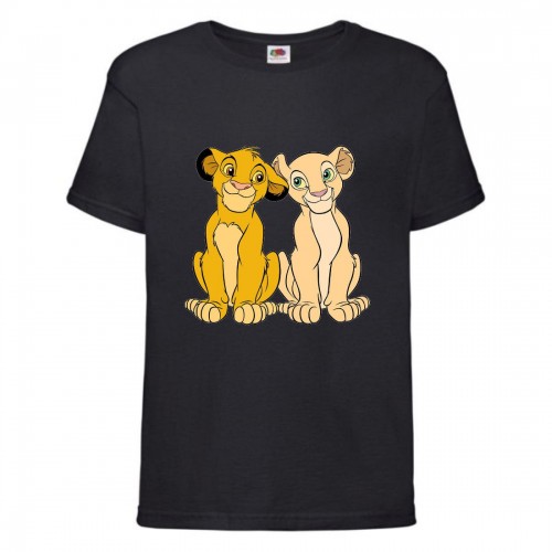 Футболка детская Король Лев (Lion King) черная (LK-simba&nala-2-black) 164 см Футболка детская Король Лев (Lion King) черная (LK-simba&nala-2-black) 164 см