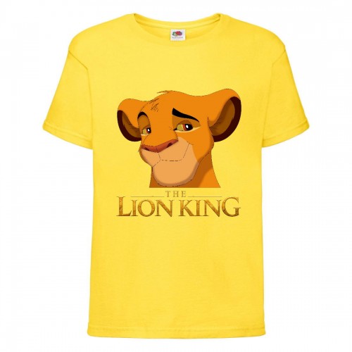 Футболка детская Король Лев (Lion King) желтая (LK-simba-yellow) 164 см Футболка детская Король Лев (Lion King) желтая (LK-simba-yellow) 164 см