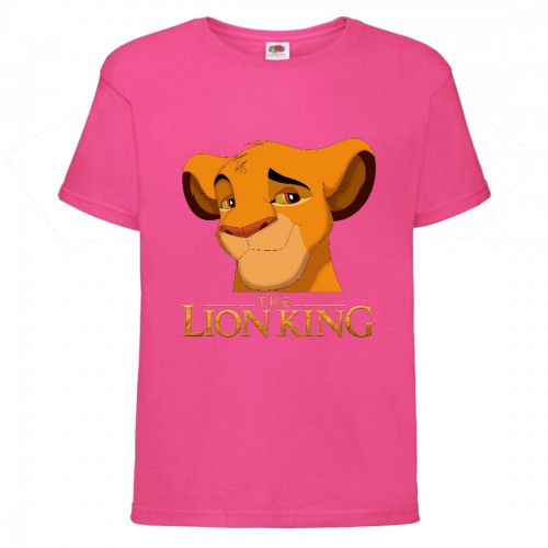 Футболка детская Король Лев (Lion King) розовая (LK-simba-pink) 104 см Футболка детская Король Лев (Lion King) розовая (LK-simba-pink) 104 см