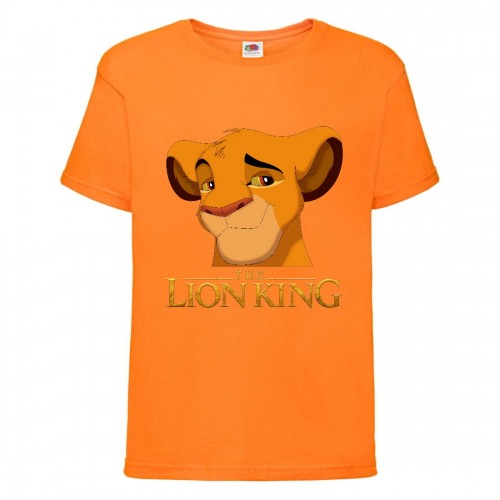 Футболка детская Король Лев (Lion King) оранжевая (LK-simba-orange) 104 см Футболка детская Король Лев (Lion King) оранжевая (LK-simba-orange) 104 см