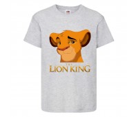 Футболка детская Король Лев (Lion King) серая (LK-simba-gray) 164 см Футболка детская Король Лев (Lion King) серая (LK-simba-gray) 164 см