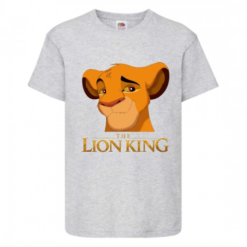 Футболка детская Король Лев (Lion King) серая (LK-simba-gray) 164 см Футболка детская Король Лев (Lion King) серая (LK-simba-gray) 164 см