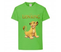 Футболка детская Король Лев  (Lion King)  светло-зеленая (LK-simba-2-green) 116 см