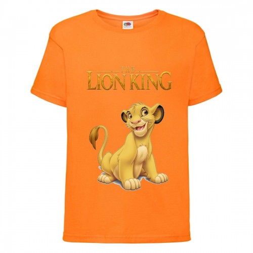 Футболка детская Король Лев (Lion King) оранжевая (LK-simba-2-orange) 104 см Футболка детская Король Лев (Lion King) оранжевая (LK-simba-2-orange) 104 см