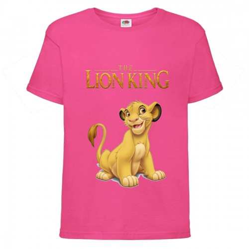 Футболка детская Король Лев (Lion King) розовая (LK-simba-2-pink) 104 см Футболка детская Король Лев (Lion King) розовая (LK-simba-2-pink) 104 см