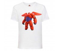 Футболка детская Город героев Баймакс (Baymax  HC wh 2) белая 104 см