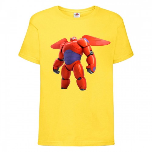 Футболка детская Город героев Баймакс (Baymax HC yl 2) желтая 116 см Футболка детская Город героев Баймакс (Baymax HC yl 2) желтая 116 см