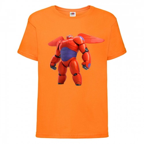 Футболка детская Город героев Баймакс (Baymax HC or 2) оранжевая 140 см Футболка детская Город героев Баймакс (Baymax HC or 2) оранжевая 140 см