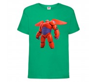 Футболка детская Город героев Баймакс (Baymax HC grn 2) зеленая 164 см Футболка детская Город героев Баймакс (Baymax HC grn 2) зеленая 164 см