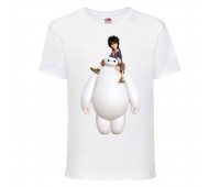 Футболка детская Город героев Герой верхом на Баймаксе (Hero on Baymax HC wh 4) белая 164 см Футболка детская Город героев Герой верхом на Баймаксе (Hero on Baymax HC wh 4) белая 164 см