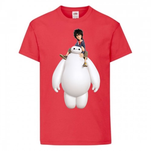 Футболка детская Город героев Герой верхом на Баймаксе (Hero on Baymax HC rd 4) красная 164 см Футболка детская Город героев Герой верхом на Баймаксе (Hero on Baymax HC rd 4) красная 164 см