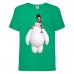 Футболка детская Город героев Герой верхом на Баймаксе (Hero on Baymax HC grn 4) зеленая 164 см Футболка детская Город героев Герой верхом на Баймаксе (Hero on Baymax HC grn 4) зеленая 164 см