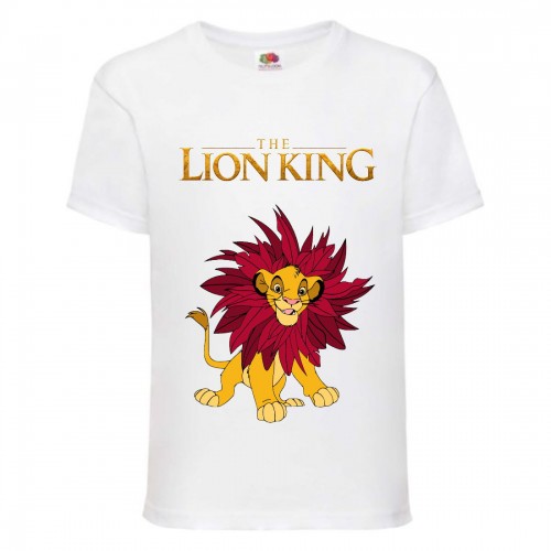 Футболка детская Король Лев (Lion King) белая (LK-simba-3-white) 164 см Футболка детская Король Лев (Lion King) белая (LK-simba-3-white) 164 см