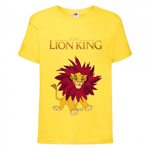 Футболка детская Король Лев (Lion King) желтая (LK-simba-3-yellow) 164 см Футболка детская Король Лев (Lion King) желтая (LK-simba-3-yellow) 164 см
