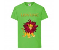 Футболка детская Король Лев  (Lion King)  светло-зеленая (LK-simba-3-green) 116 см