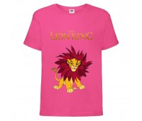 Футболка детская Король Лев (Lion King) розовая (LK-simba-3-pink) 104 см Футболка детская Король Лев (Lion King) розовая (LK-simba-3-pink) 104 см